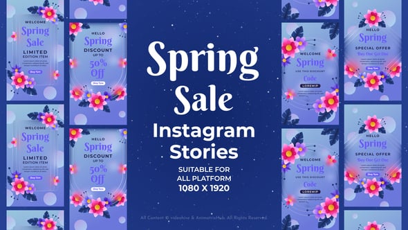 Videohive Spring Sale Instagram Stories 57365695