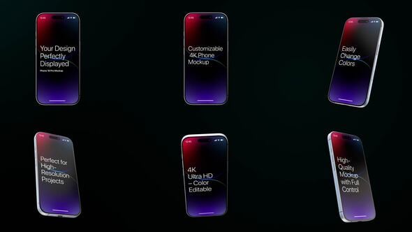Videohive Your Design, Perfectly Displayed – Phone 16 Pro Mockup