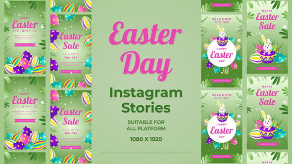 Videohive Happy Easter Sale Instagram Stories