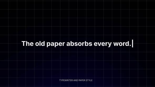 Videohive Typewriter 56768675