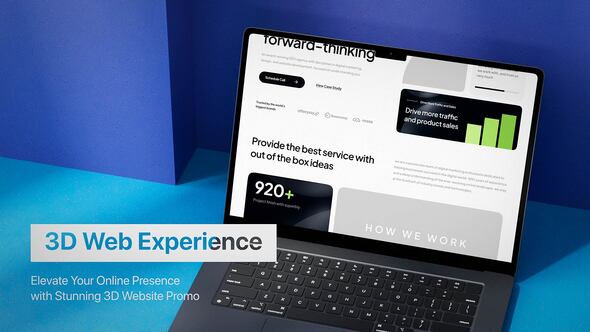 Videohive 3d Modern Website Promo