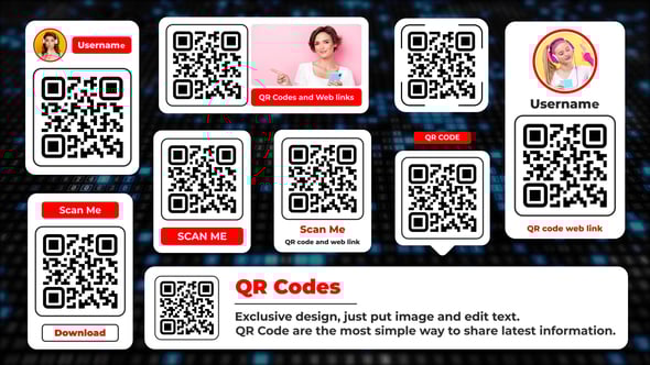 Videohive QR Code Lower Thirds Animation