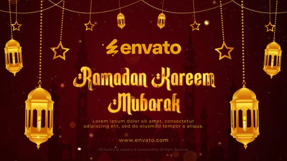 Videohive Ramadan Mubarak Greetings Intro