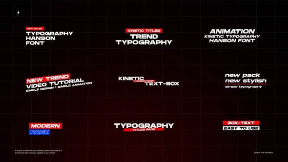 Videohive Modern Text Animation 1.0 | After Effects