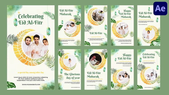 Videohive 9 in 1 Eid Al-Fitr Instagram Stories