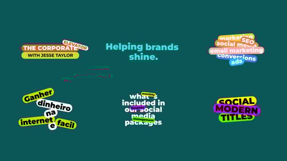 Videohive Social Media Titles | AE 56815201