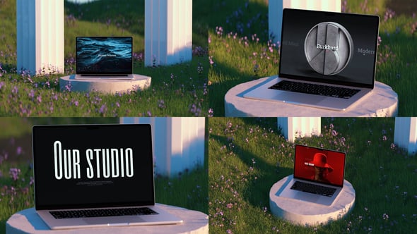 Videohive Nature Laptop Mockup