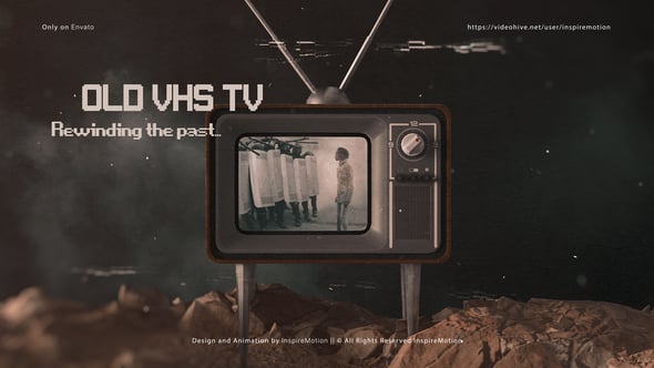 Videohive Old VHS TV Display