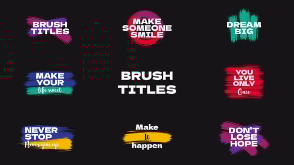 Videohive Brush Titles | AE