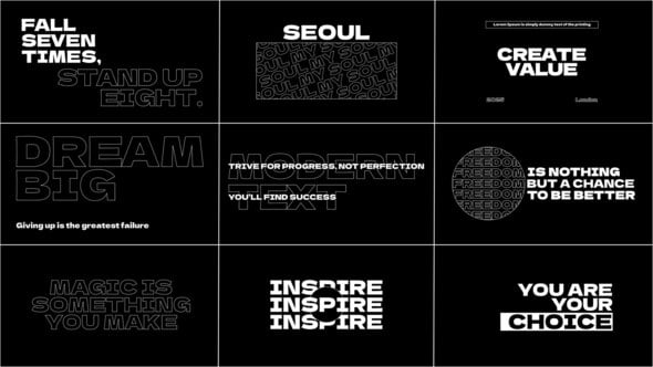 Videohive Modern Title and Typography | AE