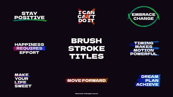 Videohive Brush Stroke Titles | After Effects