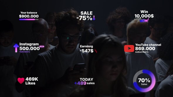 Videohive Number Text Animation | AE