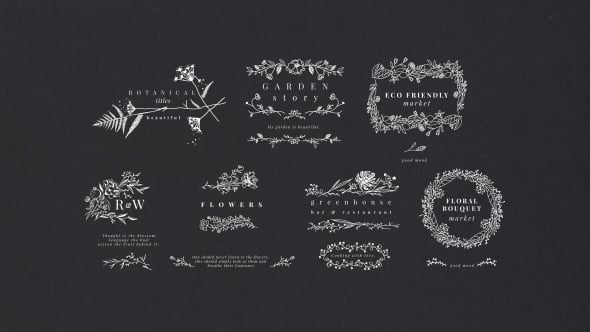 Videohive Botanical Titles