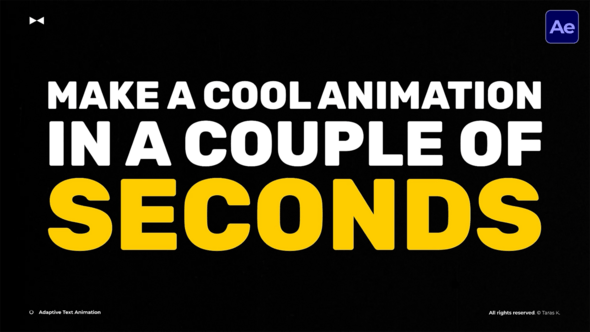 Videohive Adaptive Text Animation  AE