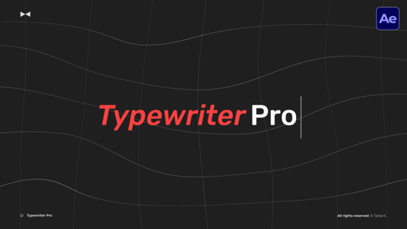 Videohive Typewriter Pro  AE