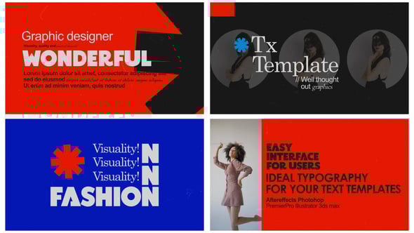 Videohive Colorful Text Opener 57287236
