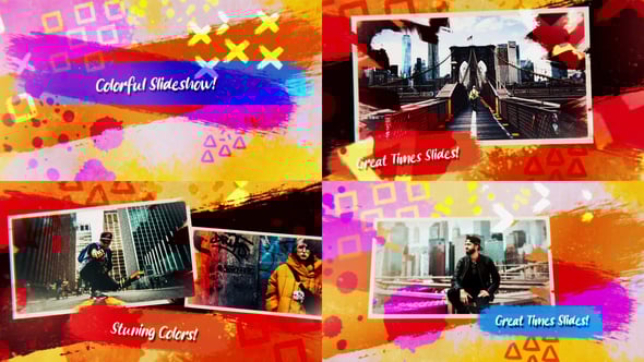 Videohive Colorful Artistic Slideshow Intro