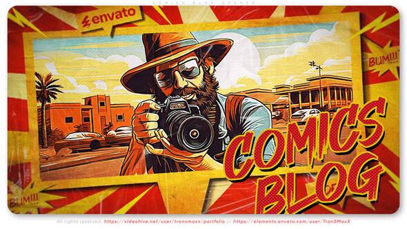 Videohive Comics Blog Opener