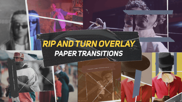 Videohive Vertical and Horizontal Paper Transitions V2