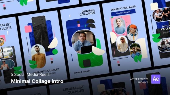 Videohive Social Media Reels – Minimal Collage Intro After Effects Project Files