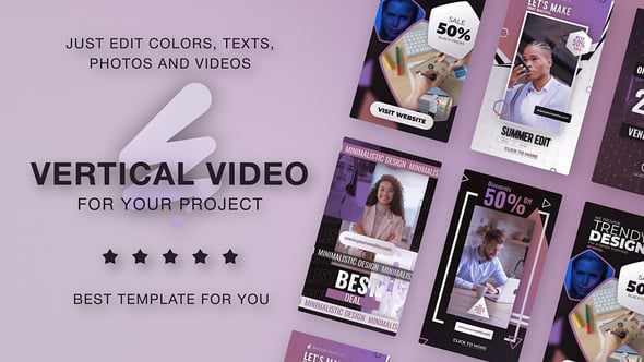 Videohive E-Learning Instagram Stories TikTok Shorts – Online Educational Course Promo Vertical Reels