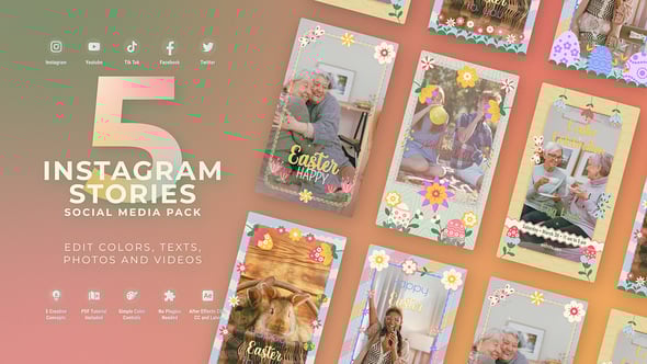 Videohive Easter Vertical Instagram Stories
