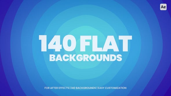 Videohive Flat Backgrounds 57536412