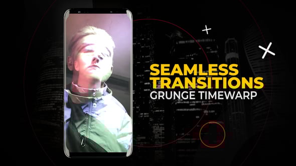 Videohive Vertical Grunge Timewarp Transitions | After Effects