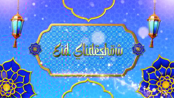 Videohive Golden 3D Eid Party Slideshow