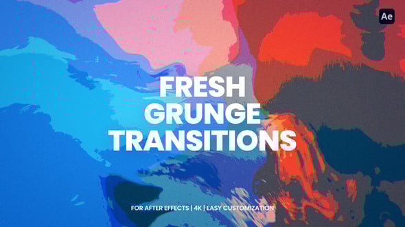 Videohive Grunge Transitions For After Effects