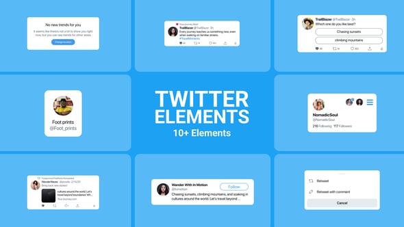 Videohive Twitter Elements