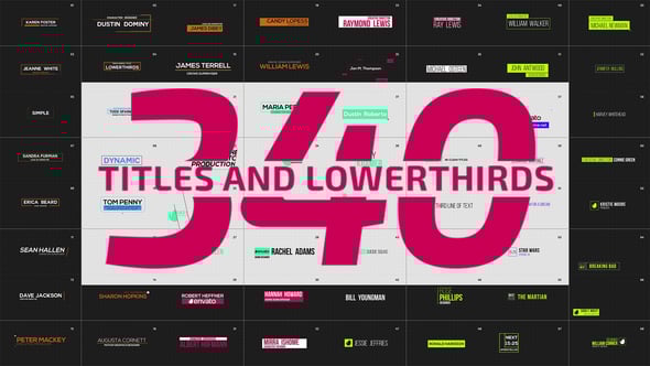 Videohive Motion Titles and Lowerthirds