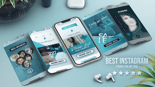 Videohive Vertical Reels Online Educational Course Promo – E-Learning Instagram Stories Reels TikTok Shorts