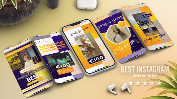 Videohive Instagram Reel Story Yellow