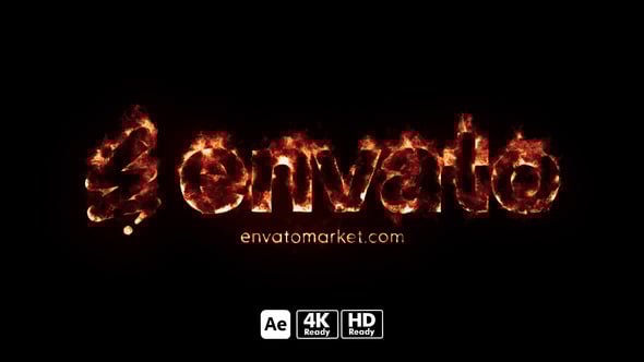 Videohive Logo In Fire