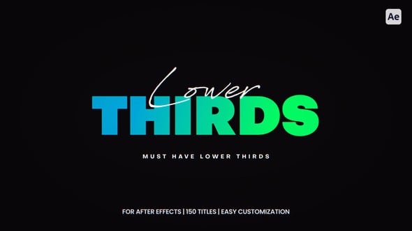 Videohive Must-Have Lower Thirds For After Effects