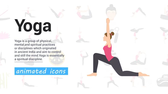 Videohive Yoga Icons 57449951