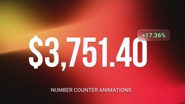 Videohive Number Counter Animations
