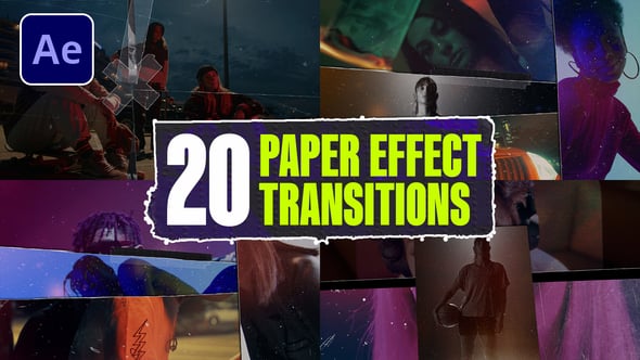 Videohive Paper Effect Transitions