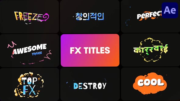 Videohive FX Titles | After Effects