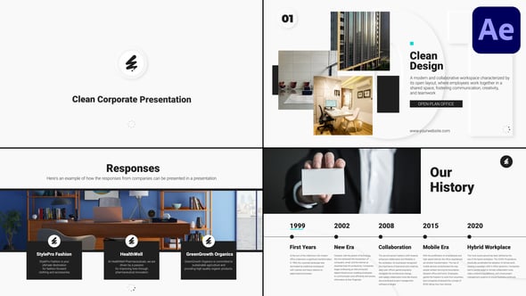 Videohive Clean Corporate Presentation for After Effects