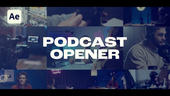 Videohive Podcast Opener 57367070