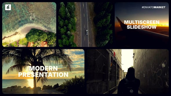 Videohive Split Screen Opener | Multiscreen Slideshow