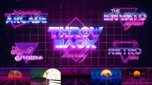 Videohive 80’s VHS Retro Title Pack