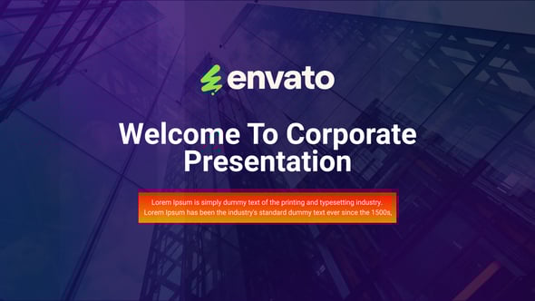 Videohive Corporate Presentation 57086879