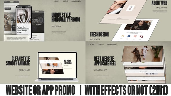Videohive App And Website Promo 2in1