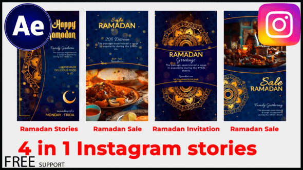 Videohive Ramadan Stories Instagram | Ramadan Sale Instagram
