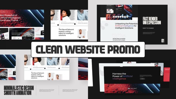 Videohive Clean Website Promo 57263708