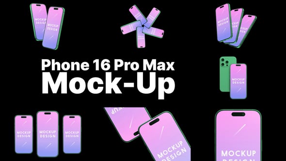 Videohive Phone 16 Pro Mockup Pack