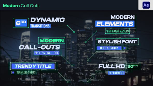 Videohive Modern & Futuristic Call Outs
